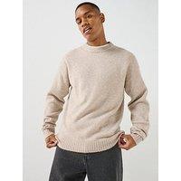 Jack & Jones Soho Ollie Crew Neck Knitted Jumper - Beige