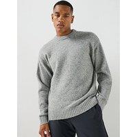 Jack & Jones Soho Ollie Crew Neck Knitted Jumper - Light Grey