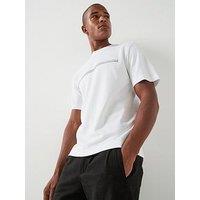 Jack & Jones Fusion Chest Branding T-Shirt - Bright & White