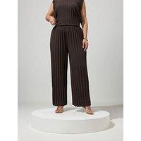 Yours Curve Pleat Detail Trousers