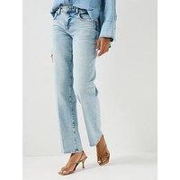 7 For All Mankind Comfort Calie Straight Jeans - In Ode To