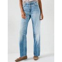 7 For All Mankind Airweft Stovepipe Straight In Chill Wave