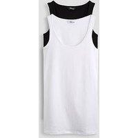 The Very Collection Curve 2 Pack Longline Slim Fit Vests