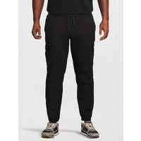 Jack & Jones Plus Kane Dylan Cuffed Cargo Pants - Black
