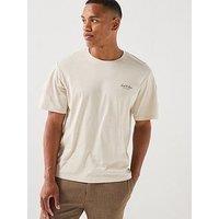 Jack & Jones Archive Graphic Crew Neck T-Shirt - Cream