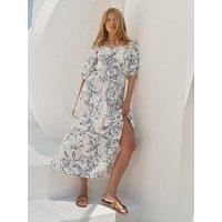 Mint Velvet Floral Maxi Dress - Blue