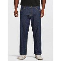 Jack & Jones Men'S Plus Chris Loose Fit Jeans - Blue