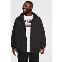 Jack & Jones Plus Charge Lightweight Hooded - Black