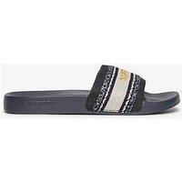 Superdry Webbing Vegan Pool Slide - Navy