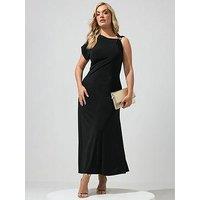 Yours Curve Buckle Detail Shoulder Dress