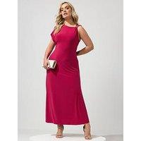 Yours Curve Buckle Detail Shoulder Dress
