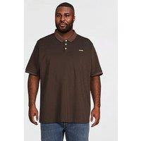 Jack & Jones Plus Premium Alves Polo Shirt - Hot Fudge