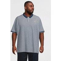 Jack & Jones Plus Premium Alves Polo Shirt - Blue