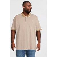 Jack & Jones Plus Premium Alves Polo Shirt - Petrified Oak