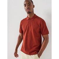 Jack & Jones Austin Short Sleeve Polo Shirt - Dark Red