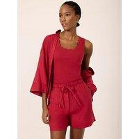 Mint Velvet Red Scallop Vest