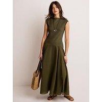 Mint Velvet Flounce Woven Maxi Dress - Green