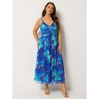 Yours Curve Floral Chiffon Maxi Dress