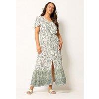 Yours Curve Gypsy Border Maxi Dress