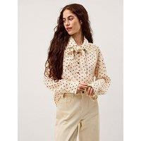 Monsoon Esme Spot Top - Cream