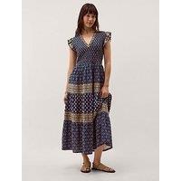 Monsoon Amaya Jersey Maxi Dress - Blue