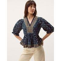 Monsoon Stacee Print Jersey Top