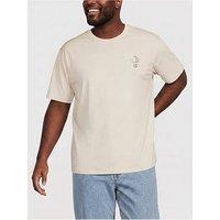 Jack & Jones Men'S Plus Size Astro Graphic Back Print T-Shirt - Off White