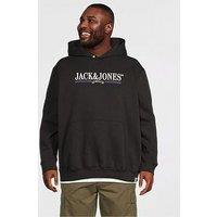 Jack & Jones Plus Frederiksberg Graphic Hoodie - Black