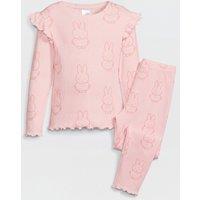 The Very Collection Miffy Rib Frill Sleeve Pyjama