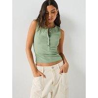 Free People Jamie Henley Tank - Green