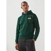 Jack & Jones Men'S Aero Logo Hoodie With Kangaroo Pocket - Green