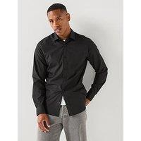 Jack & Jones Long Sleeve Plain Shirt - Black