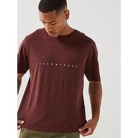 Jack & Jones Star Crew Neck T-Shirt - Brown