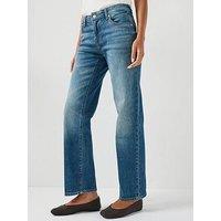 7 For All Mankind Comfort Calie Straight In Blue Core