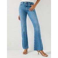 7 For All Mankind Slim Illusion The Leggy Bootcut In Bluehaven - Blue