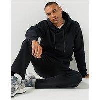 Jack & Jones Men'S Tracksuit Set With Hoodie And Joggers - Black