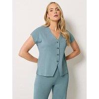 Long Tall Sally Tall Button Through Short Sleeve Cardigan