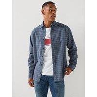 Jack & Jones Carter Long Sleeve Check Shirt - Navy