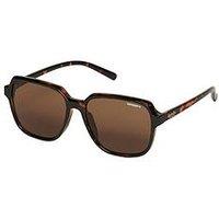 Superdry Oversized Square Sunglasses - Brown