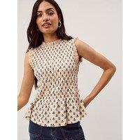 Monsoon Amaya Print Jersey Top