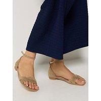 Long Tall Sally Twist Front Square Toe Sandals