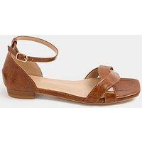 Yours Twist Front Square Toe Sandals
