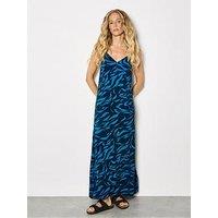 Apricot Trapse Animal Print Cami Dress