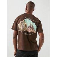 Jack & Jones Salamanca Photo Back Graphic T-Shirt - Dark Brown