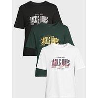 Jack & Jones Aero Crew Neck 3 Pack T-Shirt