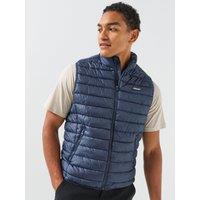 Jack & Jones Elvis Light Gilet With Collar - Navy