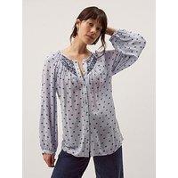 Monsoon Mia Print Top - Blue