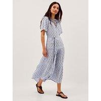 Monsoon Mia Print Dress - Blue