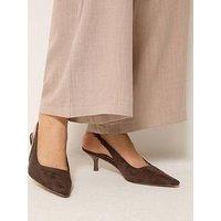 Long Tall Sally Stacked Heel Court Shoe