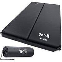 Trail Double Self-Inflating 2 Person Camping Mat, Black